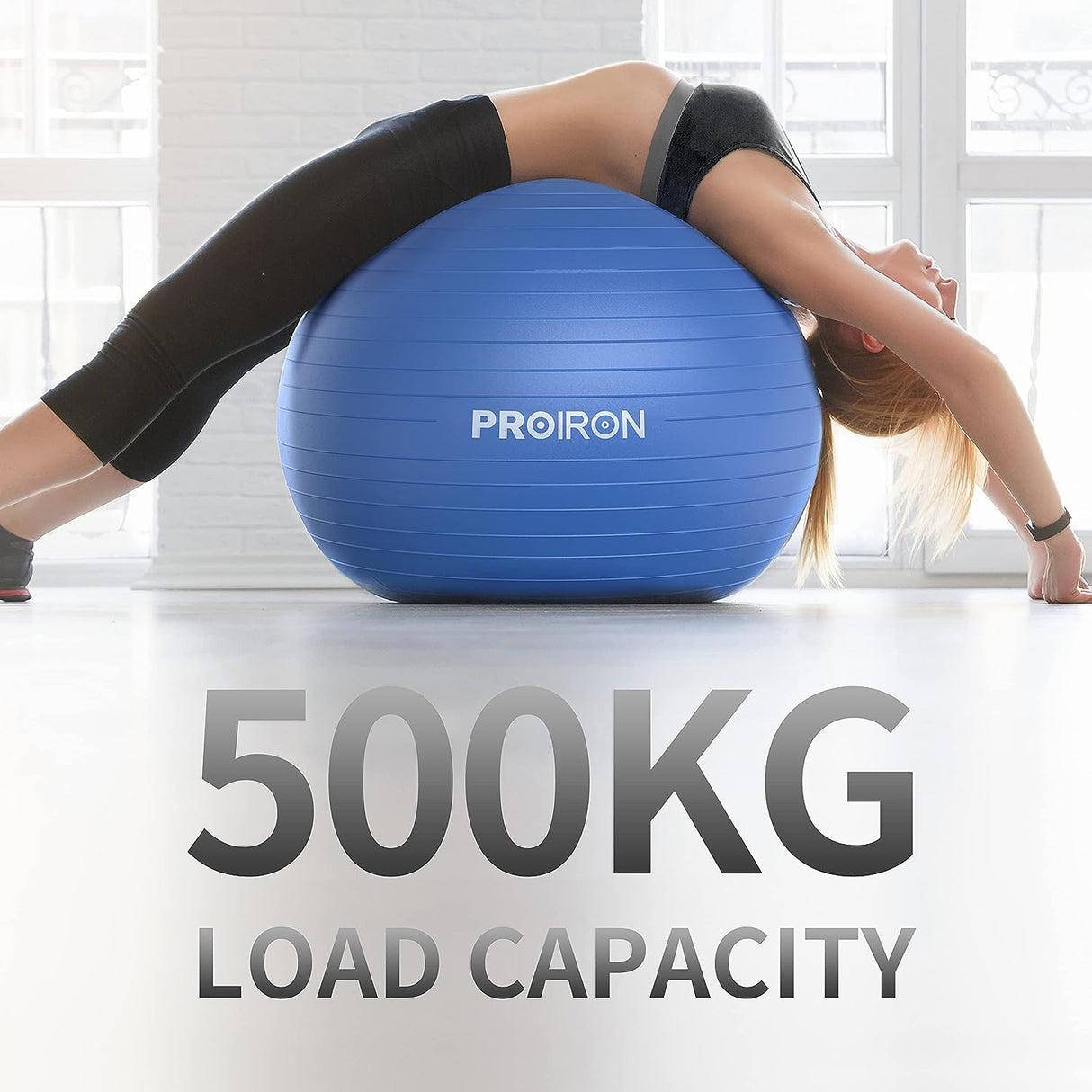 Piłka Fitness Gimnastyczna Ćwiczeń + GRATIS POMPKA 65CM średnica Fioletowa