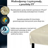 Dach Pawilon Poszycie M5 Beżowy 4x3m z Kominem do Cyrkulacji Wodoodporny