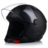 Kask Motocyklowy Otwarty CHOPPER Otwierany VITO UNO Czarny Mat S