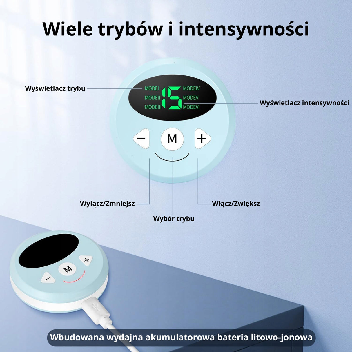 ElektroStymulator Mięśni Brzucha Pas Odchudzający ABS 6 Trybów UNIWERSALNY