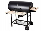 Grill Węglowy Ogrodowy Popielnik Pokrowiec 71 x 36 cm 3 Ruszty Termometr