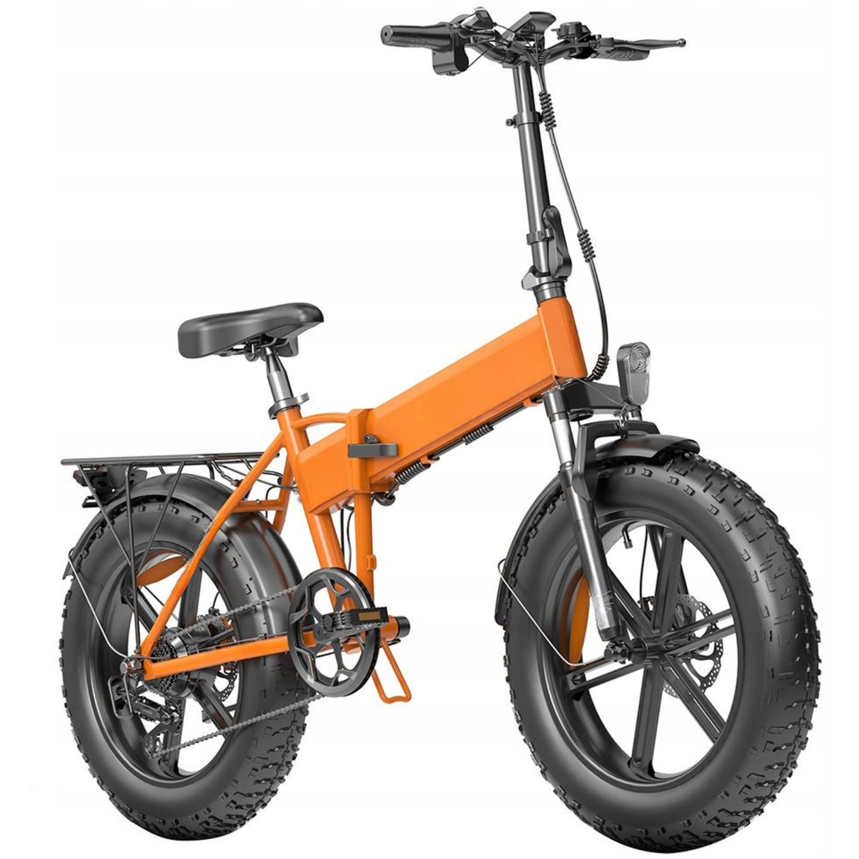 Rower Elektryczny Miejski Koło 20" Cali 25km/h 250W 13Ah Pomarańczowy
