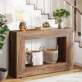 Stolik Konsolowy HOGA-JW0885X 122,5x29,8x81,8 cm Brązowy Solidny i Trwały