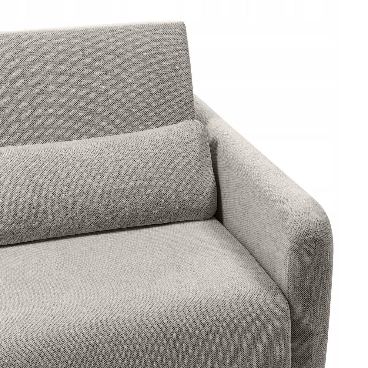 Sofa Rozkładana z Funkcją Spania i Pojemnikiem Beżowoszara 160x105/192 cm