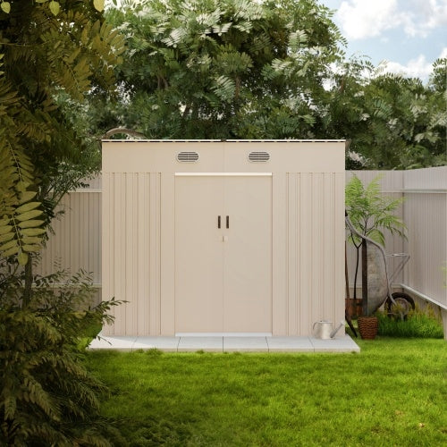 Domek Ogrodowy UNIWERSALNYM Jednospadowym Dachem Antracyt 252x191cm 4,37m²