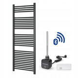 Grzejnik Łazienkowy Dekoracyjny Elektryczny Drabinka 55x150 cm 800W Czarny