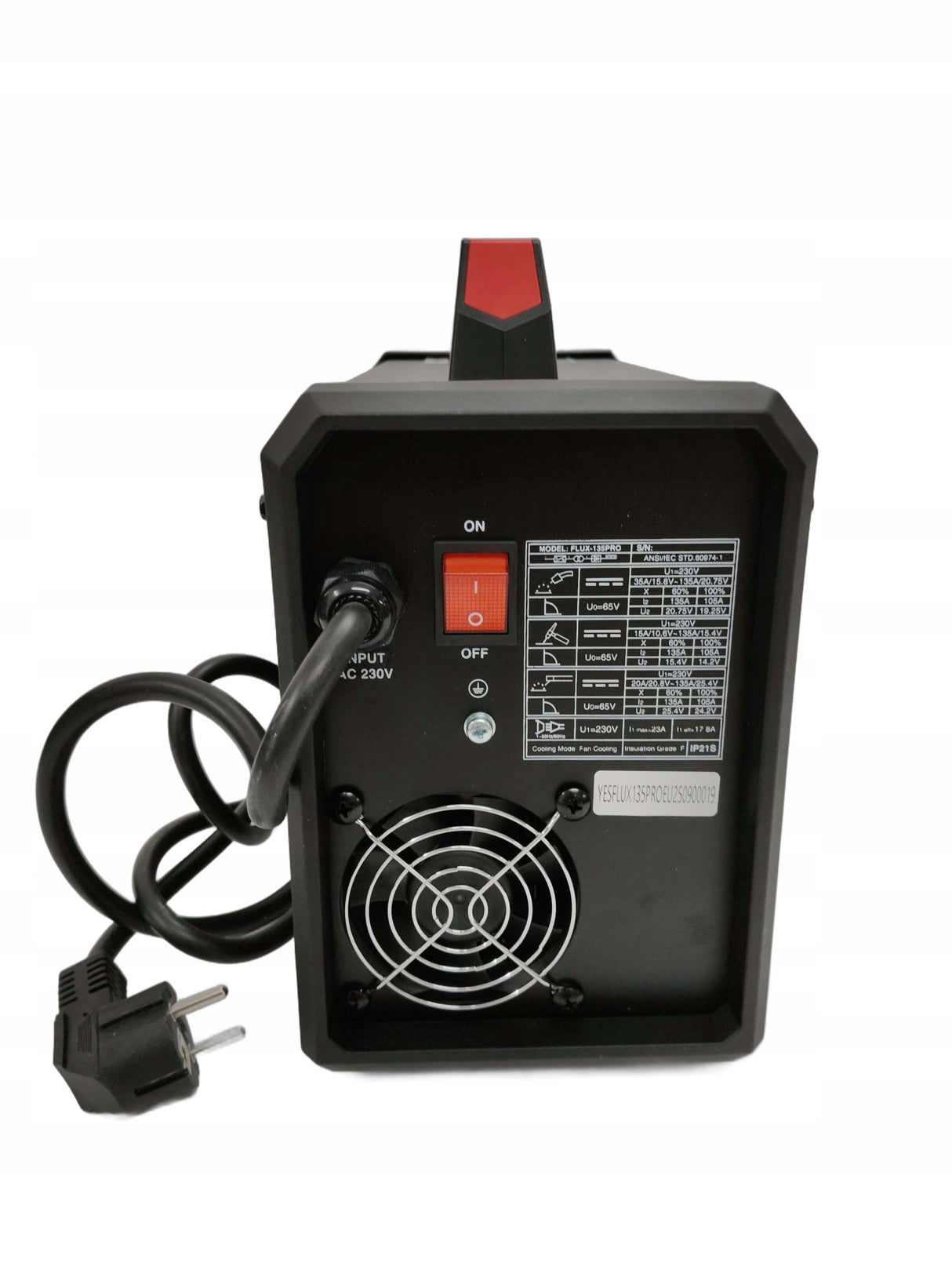 Spawarka MIG Bez Gazu YESWELDER 135A 230V Flux Inwertorowa Do Warsztatu