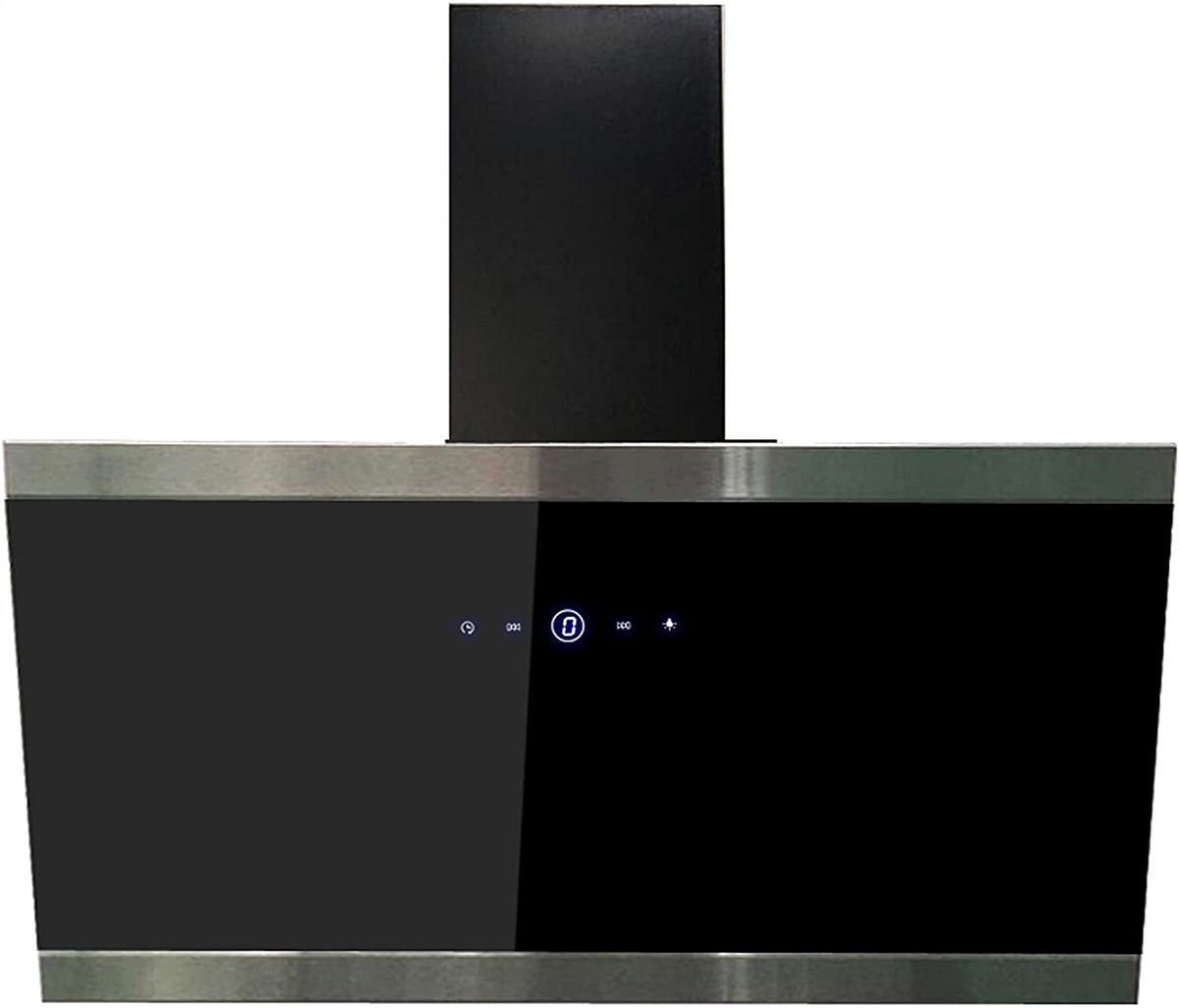 Okap Pionowy Dotykowy Respekta CH89090S SA+ Czarny 90 cm Skośny 16 kW/h