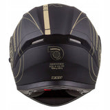 Kask Motocyklowy + Czarna Szyba Czarno - Złoty CASSIDA 3.0 GOLD XS