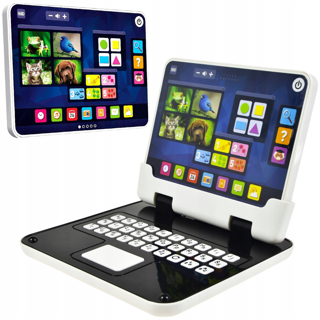 Laptop Edukacyjny dla Dzieci Tablet Komputer do Zabawy i Nauki 80 Pytań 2w1