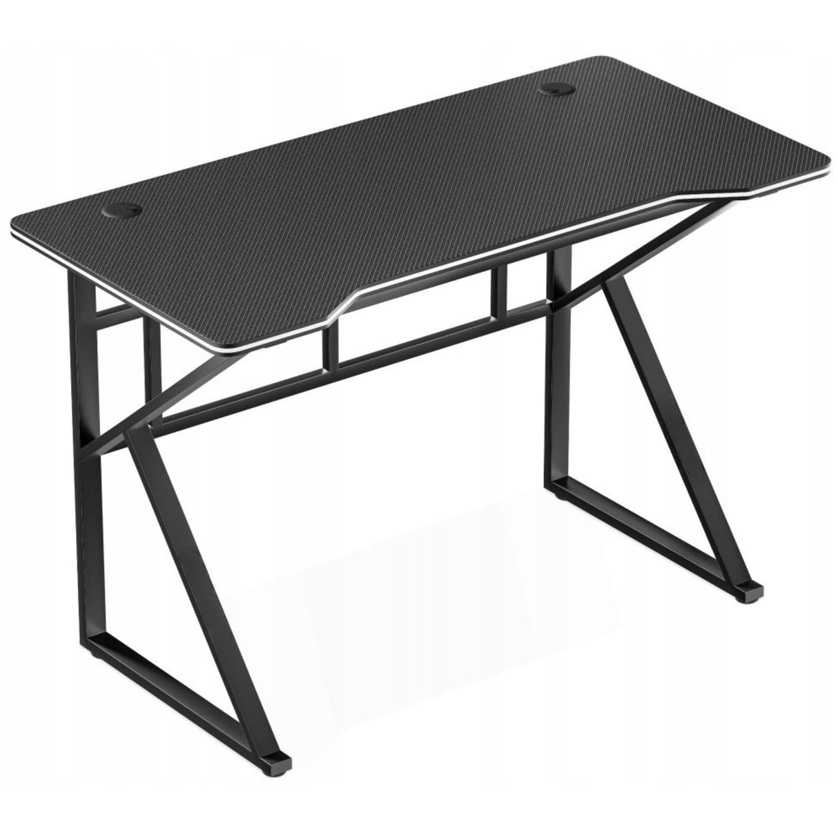 Biurko Gamingowe Młodzieżowe Komputerowe Biurowe Carbon Flex Czarne 120 cm