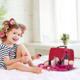 Zestaw Kosmetyków do Malowania Manicure Makijażu Makeup dla Dzieci Kuferek