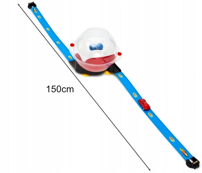 WYRZUTNIA AUT SAMOCHODOWA + TOR + 2 AUTA NAPĘD HIT