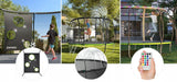 Trampolina ogrodowa z siatką wewnętrzną dla dzieci 304-312cm 10FT POVES