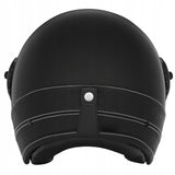 Kask Motocyklowy Elegancki Premium Czarna Skóra Nox Czarny L