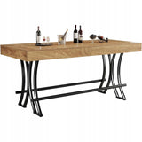 Stół Kuchenny Industrialny LD0037 Brązowy 70x160x90 cm Prostokątny Trwały