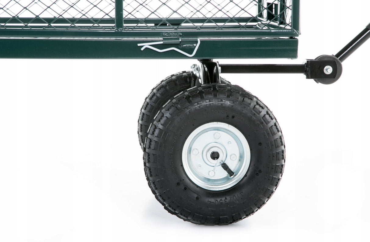 Wózek Transportowy Rozkładany Ogrodowy Taczka Przyczepka Burty 450 kg 250L