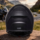 Kask Szczękowy Motocyklowy pod Interkom Blenda Czarny Mat 55-56cm Rozmiar S