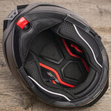 Kask Szczękowy Motocyklowy pod Interkom Blenda Czarny Mat 55-56cm Rozmiar S