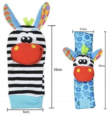SKARPETKI 3D OPASKI NA RĄCZKI + GRZECHOTKI 4SZTUKI