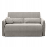 Sofa Rozkładana z Funkcją Spania i Pojemnikiem Beżowoszara 160x105/192 cm