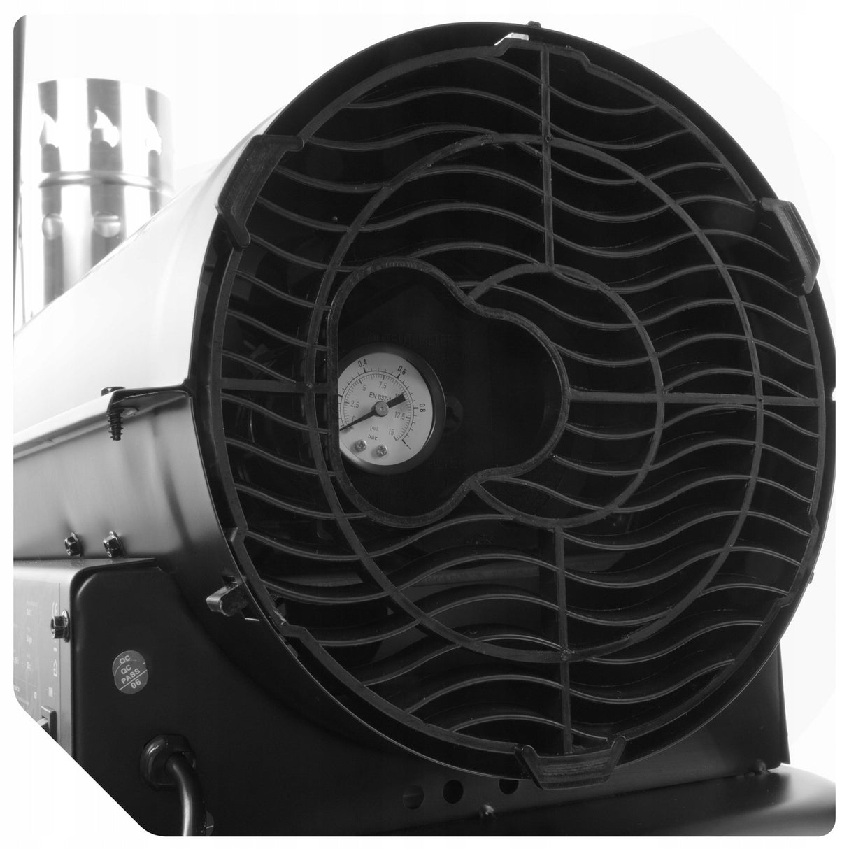 Nagrzewnica Olejowa Termostat LCD Komin Piec Odprowadzanie Spalin 30 KW Moc