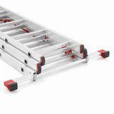 Drabina aluminiowa 3x9 WIELOFUNKCYJNA na schody Pro 5,69m 150kg + GRATIS