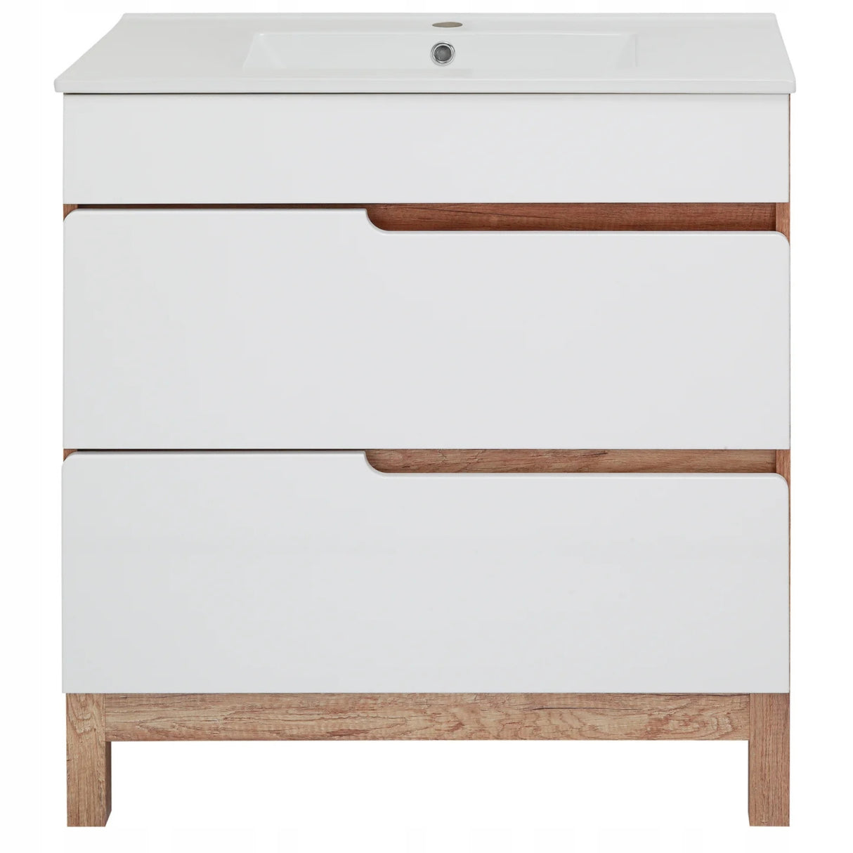 Szafka Podumywalkowa Łazienkowa Płyta Laminowana Biała 83 x 80 x 46 cm