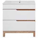 Szafka Podumywalkowa Łazienkowa Płyta Laminowana Biała 83 x 80 x 46 cm