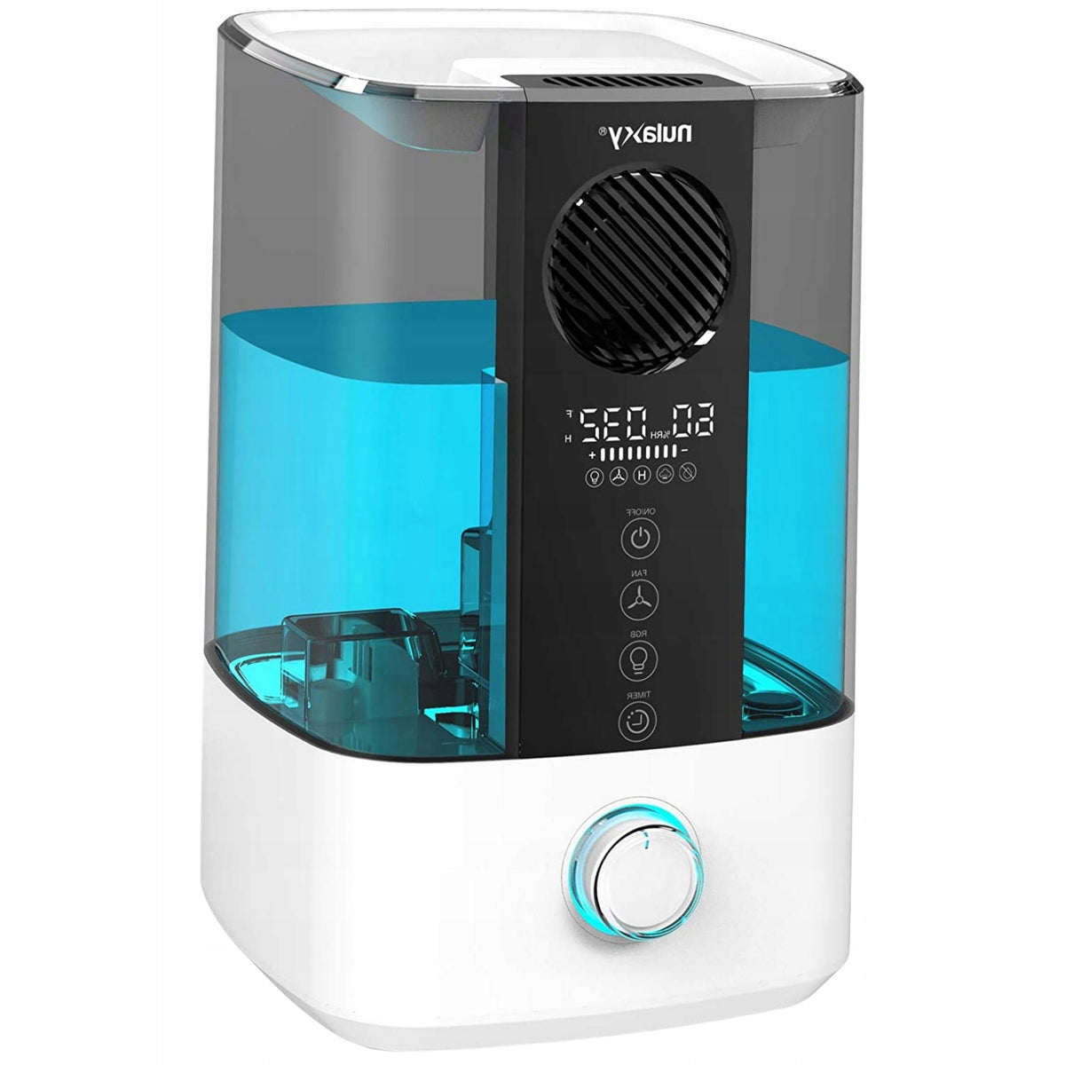 Nawilżacz Powietrza Nulaxy Top Fan Ultradźwiękowy Pojemność 4,5 l Timer