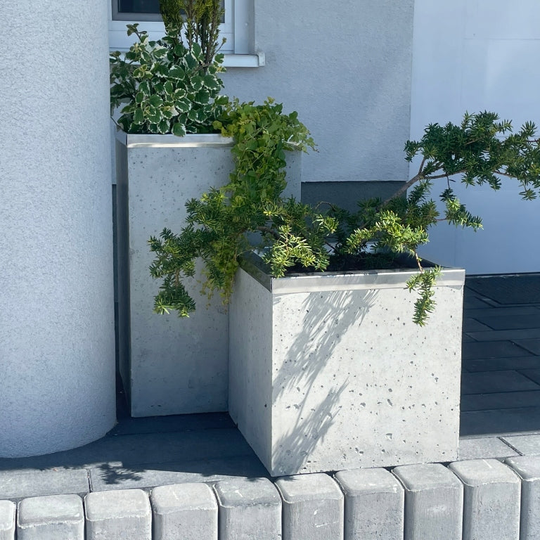 Donica Betonowa MROZOODPORNA Beton Architektoniczny 230kg | 80x80x55 Poves