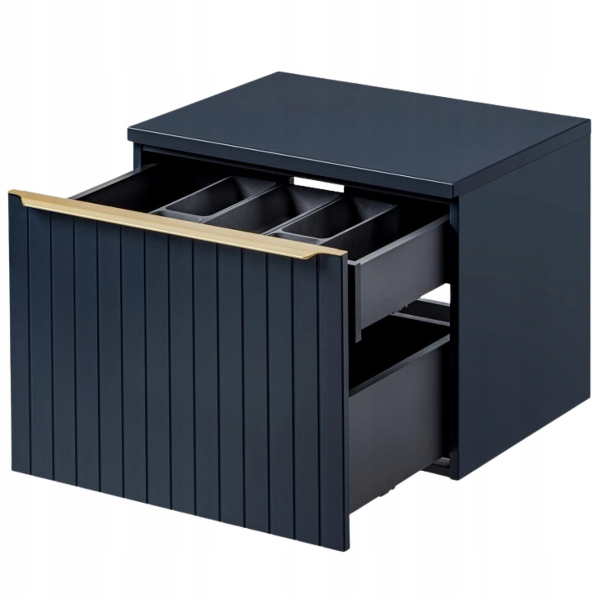 Szafka Łazienkowa Podumywalkowa Płyta Laminowana Elegancka Granatowa 60 cm