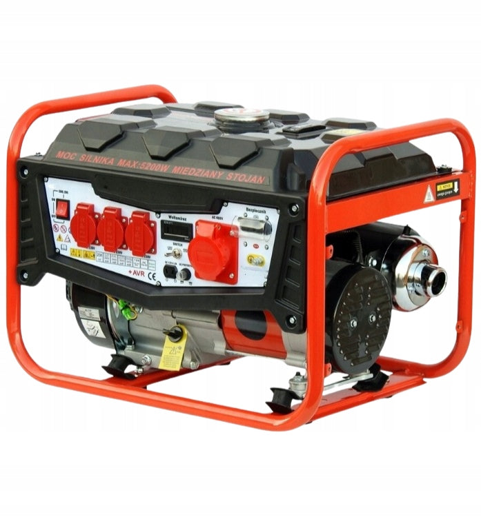Mocny Agregat Prądotwórczy Generator Prądu Z Komputerem Licznik Godzin