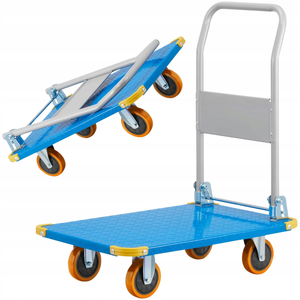Wózek Magazynowy Platformowy Transportowy Pełne Koła Udźwig 150 KG MAX