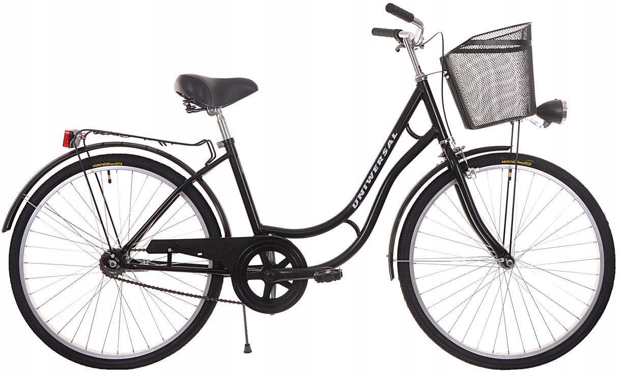 Rower Damski Męski Damka Miejski Retro + Kosz GRATIS WARIANTY Koło 26" Cali