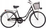 Rower Damski Męski Damka Miejski Retro + Kosz GRATIS WARIANTY Koło 26" Cali
