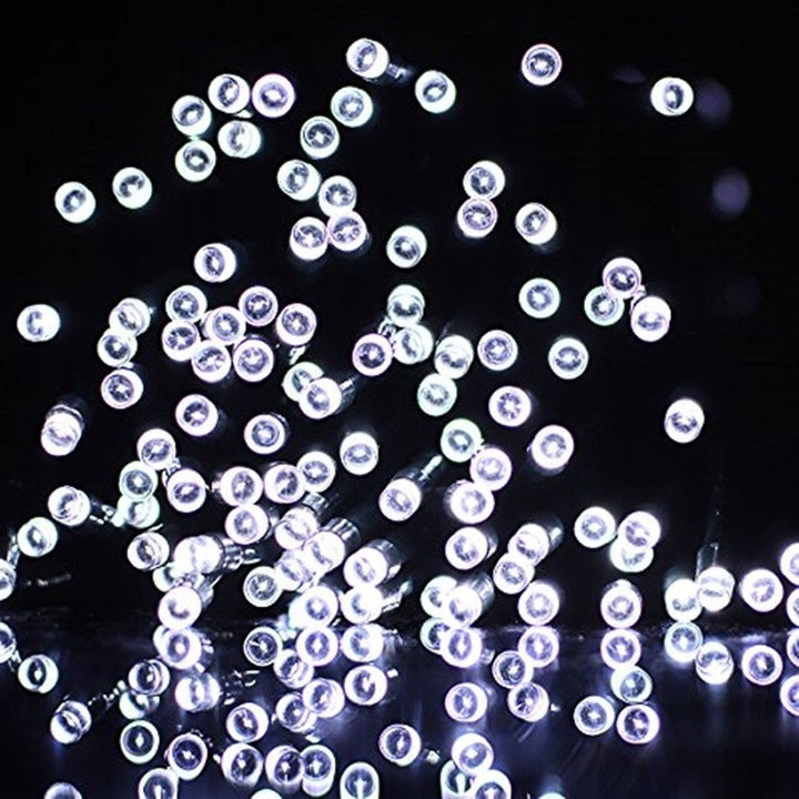LAMPKI CHOINKOWE 300 LED Wewnętrzne Zewnętrzne BIAŁE ZIMNE Ozdoba Choinkowa