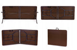 Stół Ogrodowy Rozkładany Cateringowy Turystyczny 180x75x74cm Brązowy