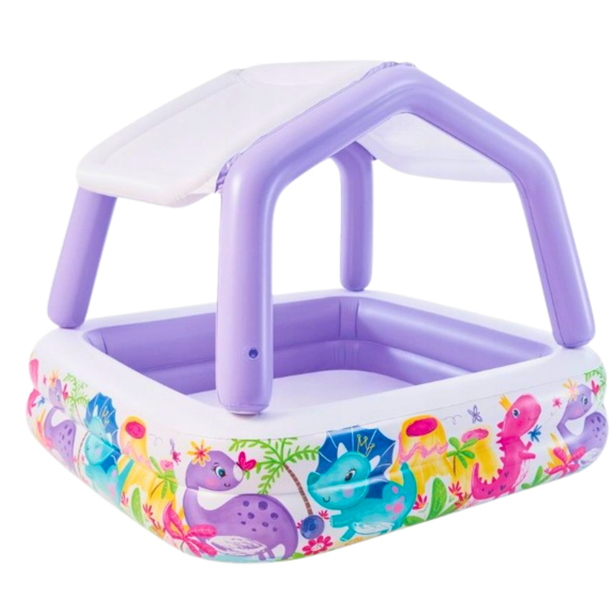 Basen Dmuchany dla Dzieci z Daszkiem 157x157cm Dziecięcy POVES