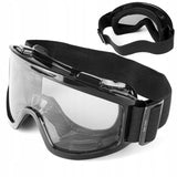 Kask Motocyklowy Cross Cup/Two + Gogle, Kominiarka, Niebieski XL