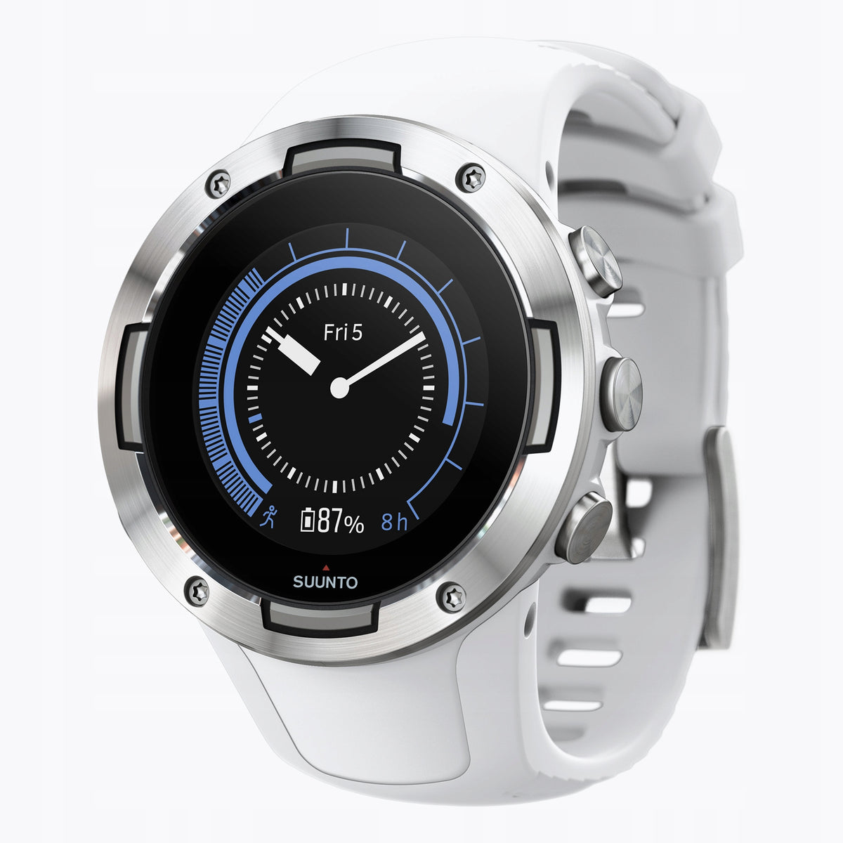 Zegarek Sportowy Suunto 5 Biały Multisportowy Rozmiar Uniwersalny Okrągły
