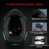 Kask Motocyklowy Pełnotwarzowy Wielokolorowy Pełna Twarz Pełny Rozmiar XXL