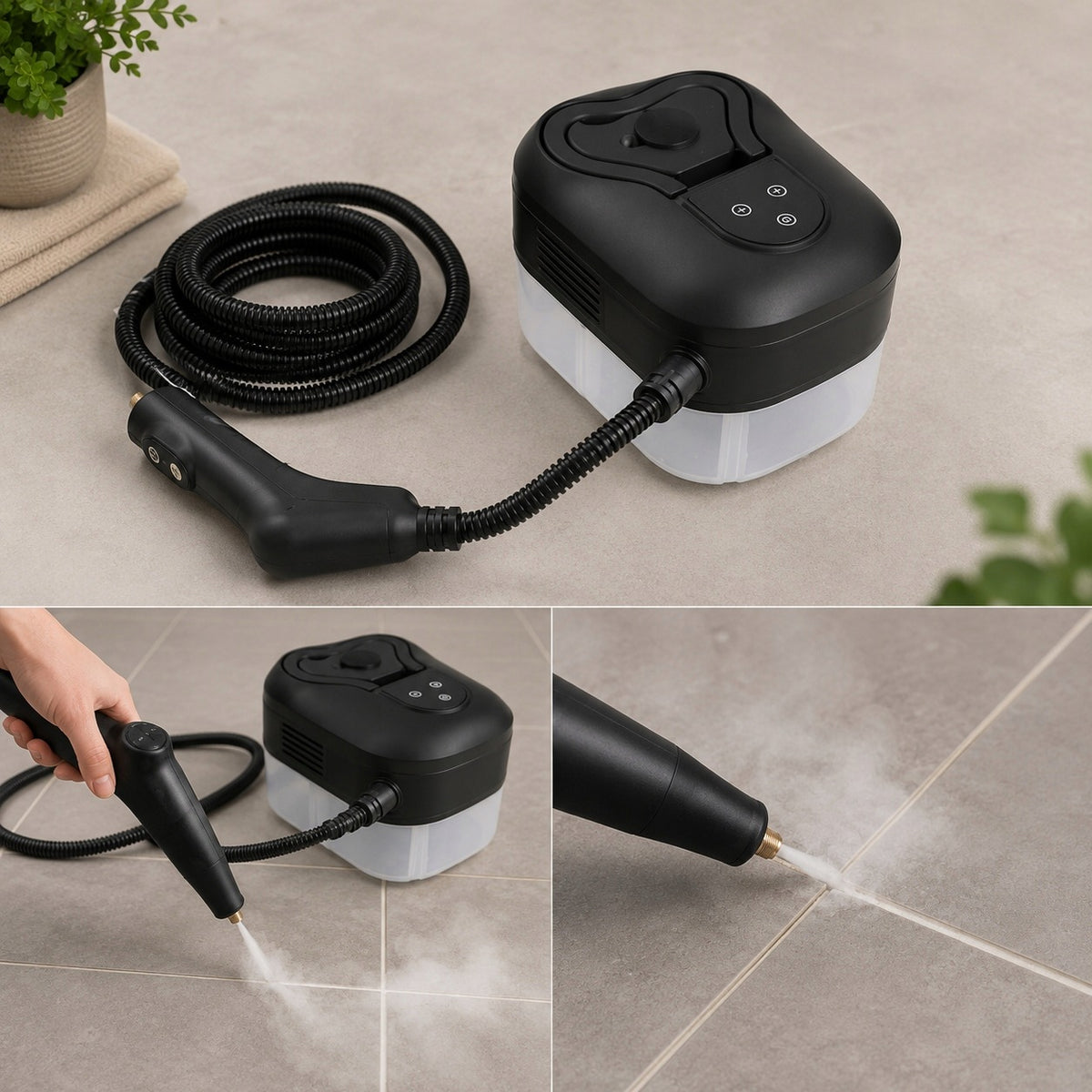 Parownica Myjka Parowa Czyścik do Auta Tapicerki Kuchni Fug 4.5 bar 2500W
