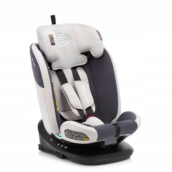 Fotelik Samochodowy dla Dziecka Przenośny 40-150cm 0-36kg POVES White-Blue