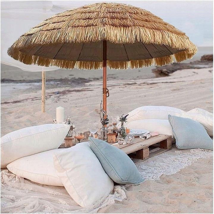 DUŻY PARASOL PLAŻOWY BALKONOWY OGRODOWY HAWAJSKI ŁAMANY TARAS PLAŻĘ 150CM