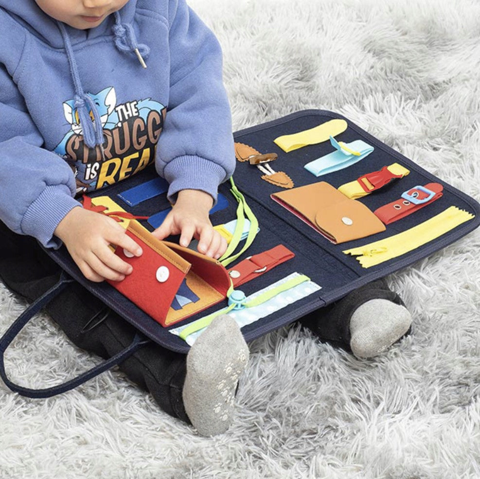 Tablica XXL Sensoryczna Manipulacyjna Montessori