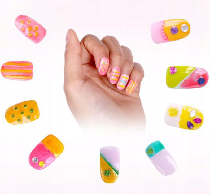 Zestaw Do MANICURE Malowania Paznocki Dla Dzieci