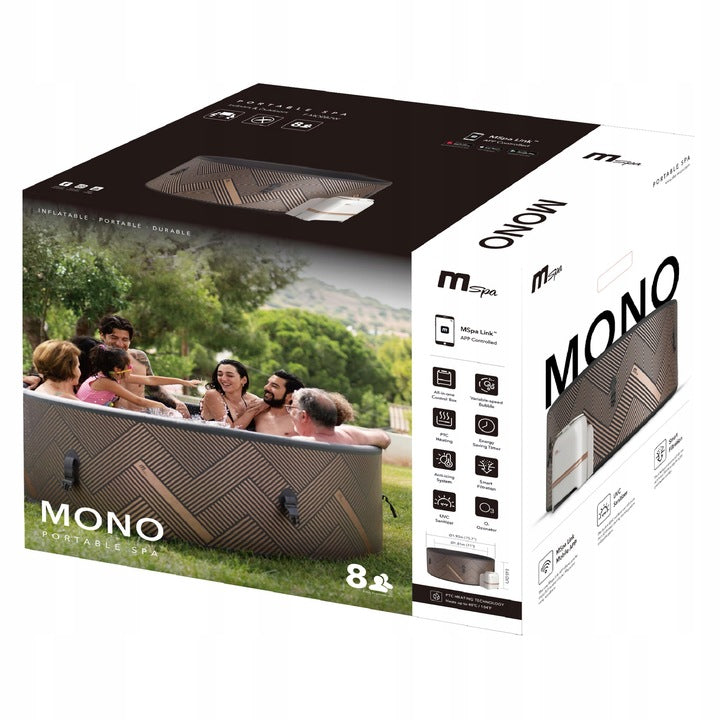 Basen z Hydromasażem 6-os. SPA Nadmuchiwany Okrągły 930L 173x173x65cm WIFI