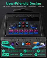 Maszyna do Karaoke z 2 Mikrofonami Bluetooth USB Radio FM AUX