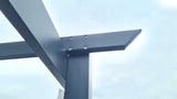Altana Tarasowa Pergola Ogrodowa Aluminiowa Antracyt Poliester 400x400x240